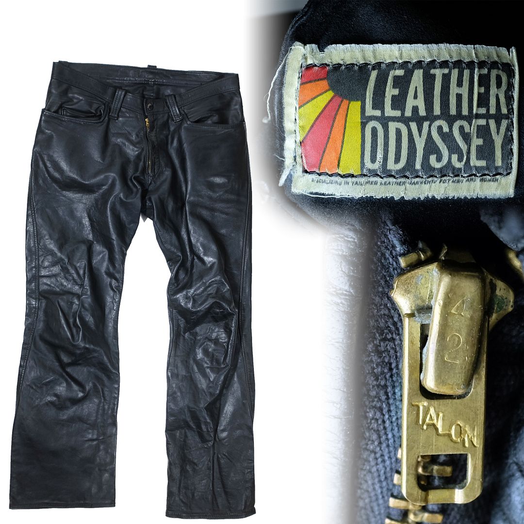 Leather Odyssey motorcycle pants VintageHaberdashers Blog